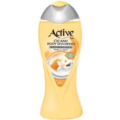 تصویر شامپو بدن کرمی اکتیو (Active) مدل Vanilla & Honey وزن 400 گرم حجم شامپو بدن