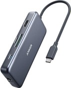 تصویر Anker [به روزرسانی] آداپتور USB C Hub ، آداپتور USB C 7 در 1 ، با 4K HDMI ، منبع تغذیه ، پورت داده USB C ، microSD و SD Card Reader ، 2 پورت USB 3.0 ، برای MacBook Pro ، Pixelbook ، XPS ا Anker USB C Hub, 341 USB-C Hub (7-in-1) with 4K HDMI, 100W Power Delivery, USB-C and 2 USB-A 5 Gbps Data Ports, microSD and SD Card Reader, for MacBook Air, MacBook Pro, XPS, and More Anker USB C Hub, 341 USB-C Hub (7-in-1) with 4K HDMI, 100W Power Delivery, USB-C and 2 USB-A 5 Gbps Data Ports, microSD and SD Card Reader, for MacBook Air, MacBook Pro, XPS, and More