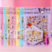 تصویر استیکر سه بعدی مینیاتوری کرومی طرح ملودی 