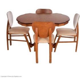 تصویر میز و صندلی ناهارخوری مدل فیلی شرکت اسپرسان چوب کد 10016 