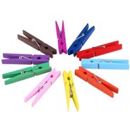 تصویر گیره عکس مدل rainbow مجموعه 10 عددی - چند رنگ 