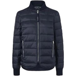 تصویر کاپشن کوتاه سرمه ای زنانه چیبو 