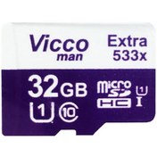 تصویر کارت حافظه microSDHC ویکومن مدل 533X کلاس 10 استاندارد UHS-I U1 سرعت 80MBps ظرفیت 32 گیگابایت 