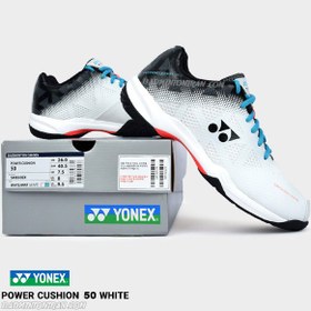تصویر کفش بدمینتون یونکس YONEX POWER CUSHION 50 - WHITE 