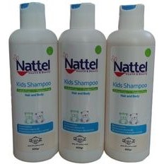 تصویر شامپو سر و بدن کودک ناتل مدل kids shampoo وزن 400 گرم مجموعه سه عددی 