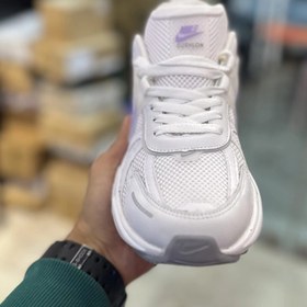 تصویر کفش Nike v2k سفید بنفش زنانه 