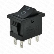 تصویر کلید راکر متوسط سه حالت 6 پایه KCD1 – مرغوب 