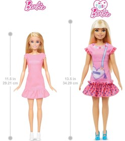 تصویر عروسک باربی اولیه من - بلوند با بچه گربه برند barbie My First Barbie Core Doll - Blonde with Kitten