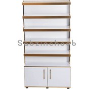 تصویر استند و قفسه طبقاتی قیددار کمددار 