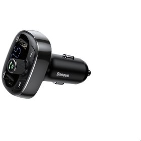 تصویر شارژر فندکی و پخش کننده بلوتوث بیسوس مدل CCTM-01 Baseus CCTM-01 T-Typed Bluetooth FM Transmitter MP3 Player and Car Charger