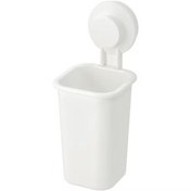 تصویر جا مسواکی ایکیا مدل Ikea TISKEN 803.812.94 toothbrush holder with suction cup (TISKEN)