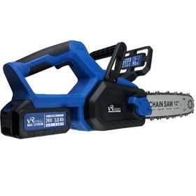 تصویر اره زنجیری شارژی ویوارکس مدل VR2412V-CS ۳۰ سانت دو باتری براشلس 