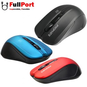 تصویر ماوس بی سیم پرومیت مدل CONTOUR- مشکی Comfort Performance Wireless Ergonomic Mouse