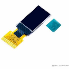 تصویر نمایشگر OLED تک رنگ سفید 0.5 اینچ دارای ارتباط IIC و چیپ درایور CH1115 با کابل فلت 14 پین 