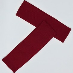 تصویر هدبند کبریتی دخترانه پنبه ای - زرشکی - زرشکی 