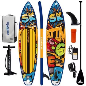 تصویر پدل برد Skatinger مدل Graffiti Yellow 