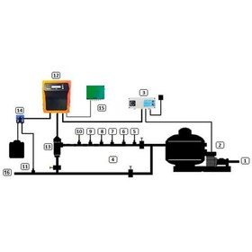 تصویر کلرزن نمکی استخر BSPOOL مدل EVO-BASIC-25 