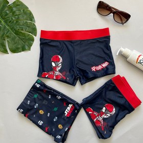 تصویر مایو پسرانه مدل مرد عنکبوتی کد XX449 buy "spider-man" Swim shorts online XX449