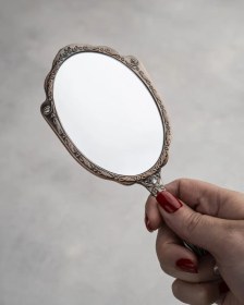 تصویر آینه دسته دار بیضی 