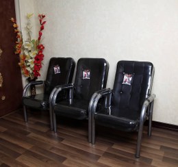 تصویر صندلی انتظار مدل ارام مبلی - کیفیت برتر پایه سنگین و چرم با کیفیت 