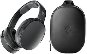 تصویر هدفون های گوش بیش از حد بی سیم Skullcandy Hesh ANC با کیس مسافرتی سخت - سیاه واقعی Skullcandy Hesh ANC Wireless Over-Ear Headphones with Hard Travel Case - True Black