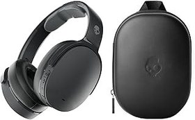 تصویر هدفون های گوش بیش از حد بی سیم Skullcandy Hesh ANC با کیس مسافرتی سخت - سیاه واقعی Skullcandy Hesh ANC Wireless Over-Ear Headphones with Hard Travel Case - True Black