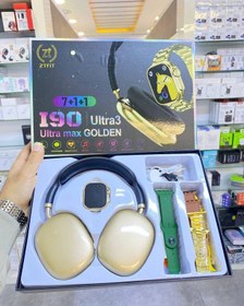 تصویر پک هدیه ساعت هوشمند I90 ULTRA MAX - طلایی I90 ULTRA MAX