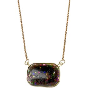 تصویر گردنبند اپال مشکی 