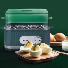 تصویر تخم مرغ پز هوشمند گرین لاین مدل GNSMEGGCKRGN Green Lion Smart Egg Cooker GNSMEGGCKRGN