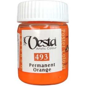 تصویر گواش وستا کد 493 PermanentOrange حجم 30 میل 