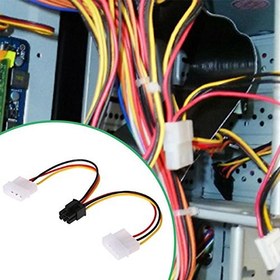 تصویر کابل تبدیل برق مولکس به 6 پین گرافیک ا Cable PCI Express Power Supply 6 Pin Cable PCI Express Power Supply 6 Pin