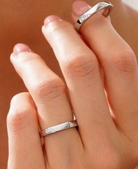 تصویر حلقه ست ظریف نقره, حلقه ازدواج، wedding ring Wedding ring