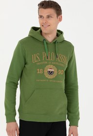 تصویر سویشرت مردانه یو اس پلو اورجینال سبز U.S. Polo Assn. 950021 