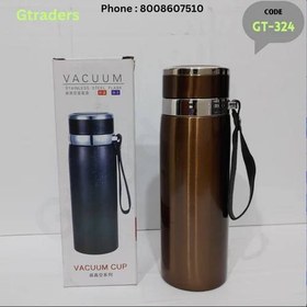 تصویر فلاکس کوهنوری استیل 800 سی سی (میل) NYSSA Ceramics Thermosteel 24 Hrs Hot and Cold Water Bottle, Double Wall Stainless Steel Vacuum 800 ml Bottle