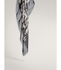 تصویر روسری زنانه ماسیمو دوتی مدل BLACK SPLASH PRINT MODAL WOOL SCARF 