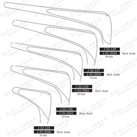 تصویر اسپکلوم بینی مشکی فلت J-32-3560 surgicon 3.5 