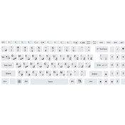 تصویر برچسب حروف فارسی کیبورد مدل T-kh Keyboard stickers