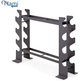 تصویر رک دمبل 2 طبقه بدنسازی Dumbbell rack مدل NS0060 