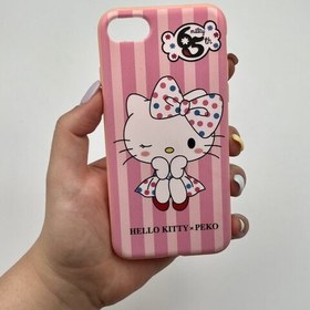 تصویر قاب گوشی iPhone 7 - iPhone 8 - iPhone SE 2020 - iPhone SE 2022 آیفون ژله ای Belkin مدل برجسته فانتزی طرح Hello Kitty کد 