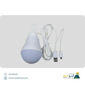 تصویر چراغ قوه آویز تاپ کور مدل USB OTG 