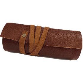 تصویر جامدادی چوبی چرم گاوی (کد021) 