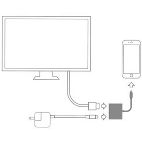 تصویر مبدل لایتنینگ به HDMI برند Onten مدل OTN-7565 ا Onten OTN-7565 Lightening to HDMI Video Converter Onten OTN-7565 Lightening to HDMI Video Converter
