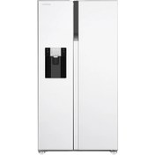 تصویر یخچال فریزر ساید بای ساید ایکس ویژن مدل HS600 ظرفیت ۲۸ فوت اتوماتیک رنگ سفید 