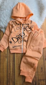 تصویر ست هودی و شلوار تو کرکی ۲۹ - رنگ صورتی / سایز۴۰ 