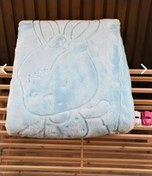 تصویر پتوی یک نفره آبی پسرانه و دخترانه بچگانه پتو بچه امبوس 100 120 Özdilek 