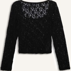 تصویر بلوز زنانه مشکی دفکتو 