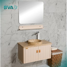 تصویر باکس آینه و روشویی سرویس بهداشتی مدل Stone-C 