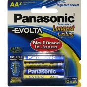 تصویر باتری قلمی آلکالاین LR06-AA پاناسونیک مدل Evolta بسته 2 تایی Panasonic Evolta LR06-AA Alkaline Battery Pack of 2