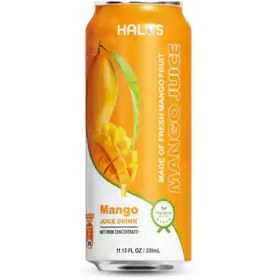 تصویر نوشیدنی آبمیوه ویتنامی هالوس Halos مدل Mango با طعم انبه 330 میل 