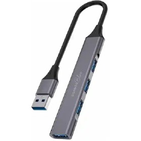 تصویر هاب 4 پورت Porodo Blue USB-A 